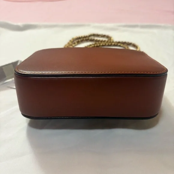 NWT COACH Madison Signature Coated Canvas Mini Shoulder Bag Crossbody Bag Brown - Picture 7 of 16